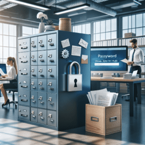 How to secure sensitive documents in the workplace.